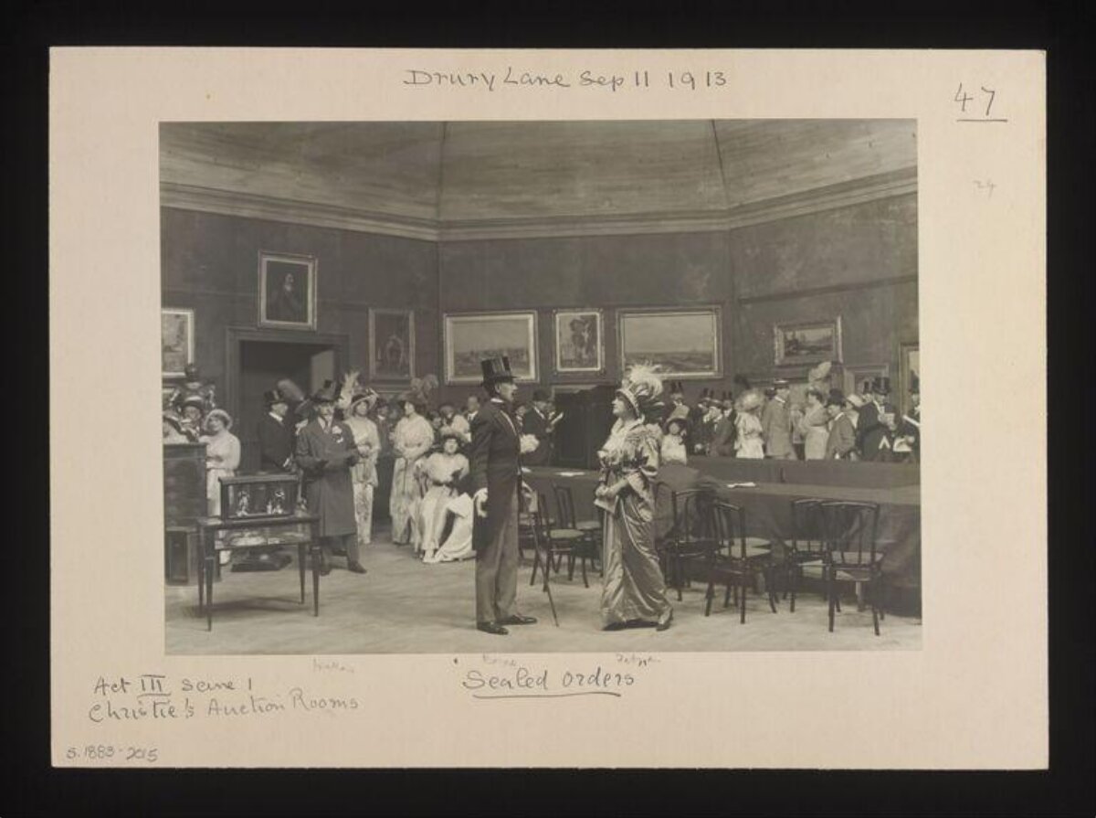 1913 Drury Lane Theatre Production Scene