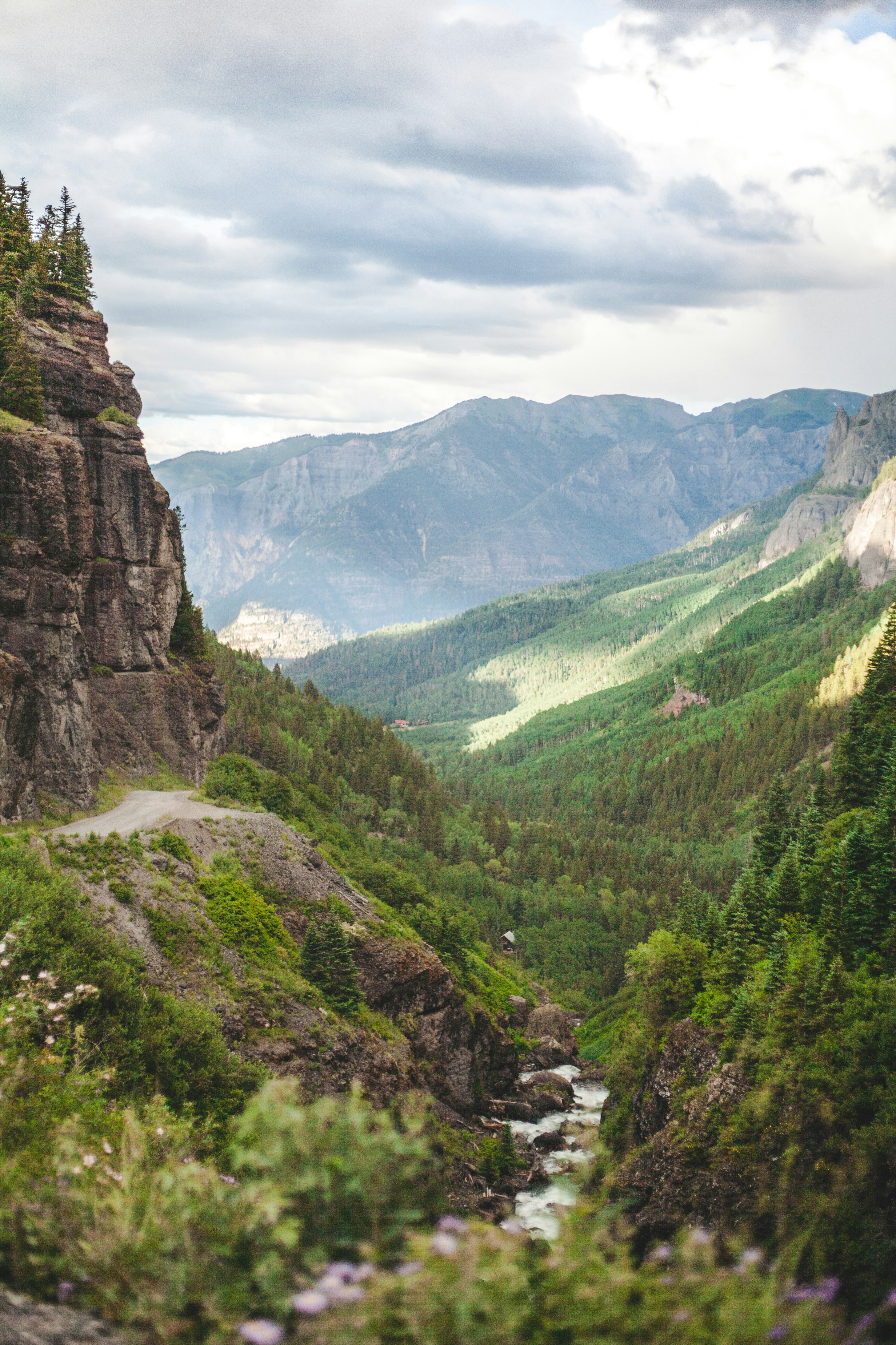 Mountain Valley River Landscape