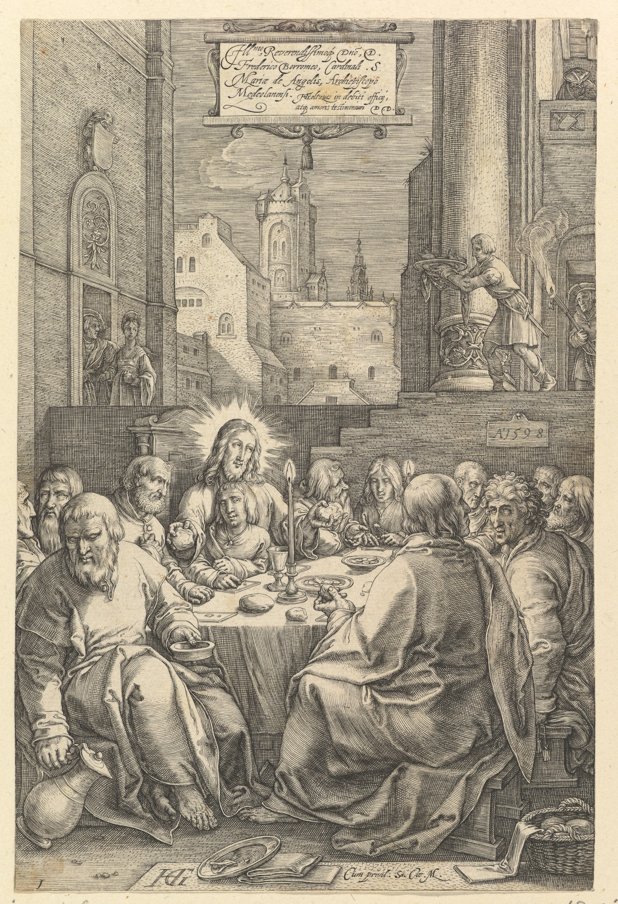 The Last Supper Engraving