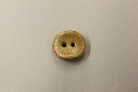 Yellow Handmade Ceramic Button