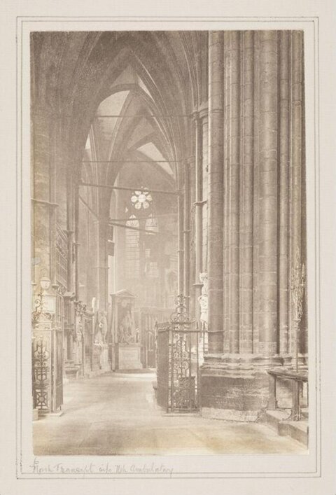 Vintage Cathedral Interior Ambulatory View