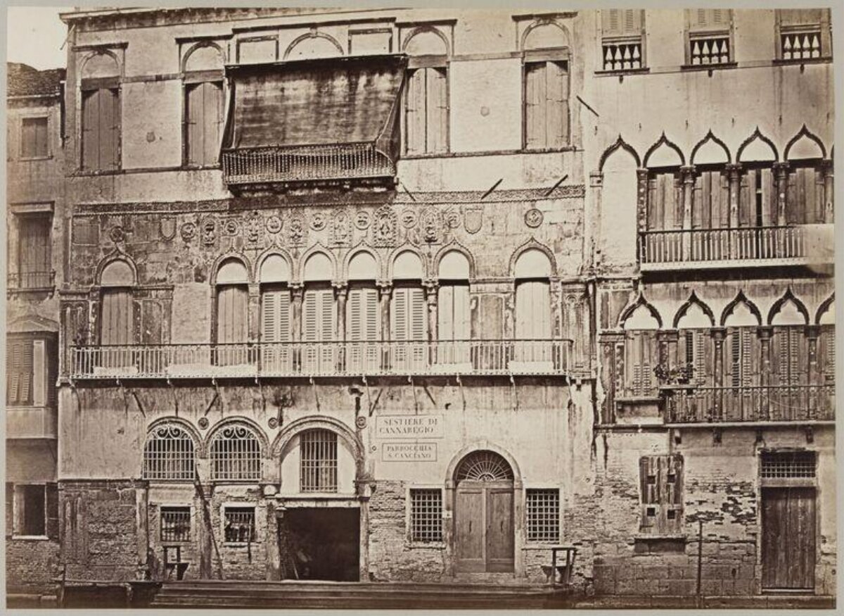 Old Venice Canal-side Building Facade