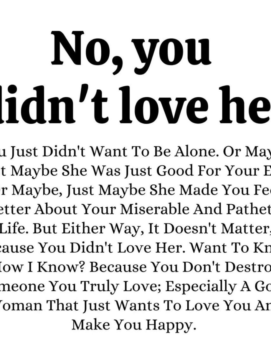 Quote About Not Loving Someone