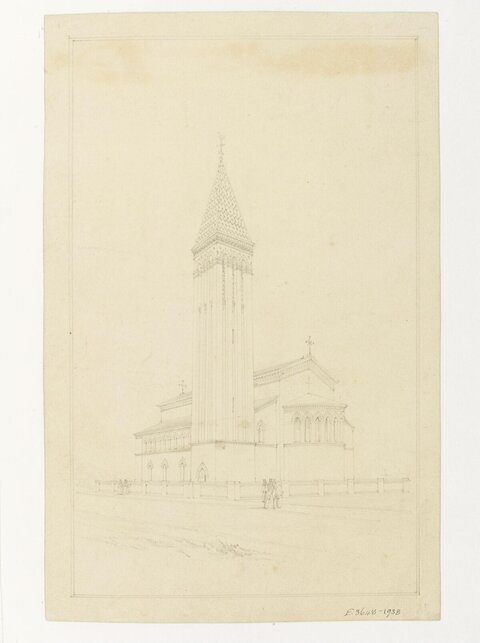 Pencil Sketch of a Church
