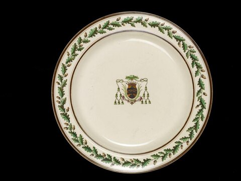 Decorative Plate With Heraldic Crest
