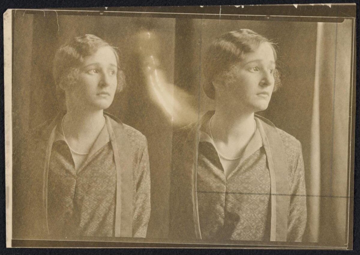Dual Vintage Portrait of a Woman