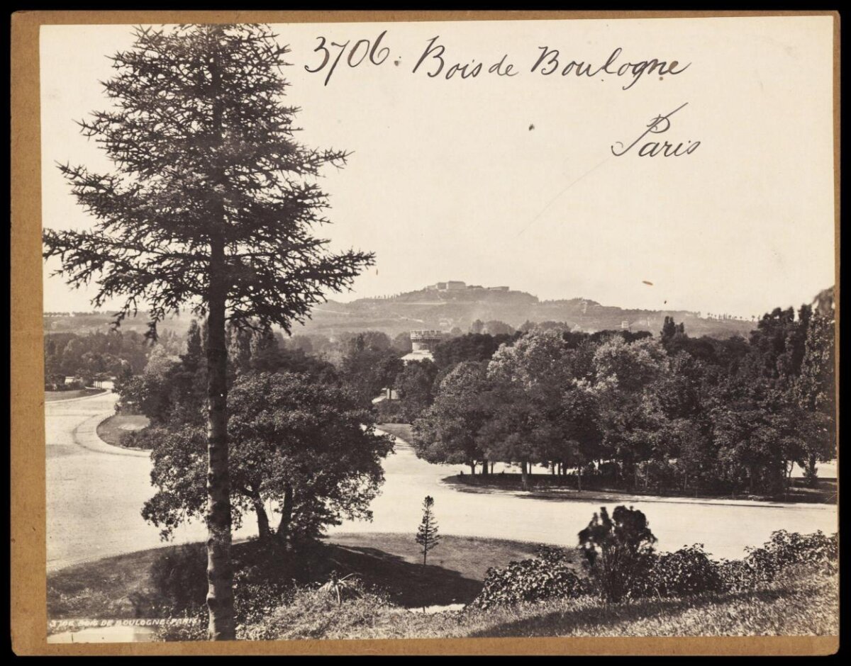 Bois de Boulogne Paris Vintage View