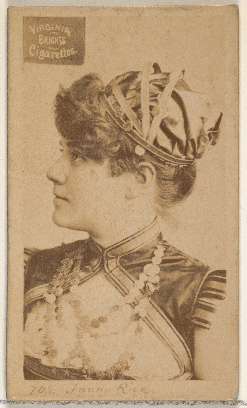 Fanny Rice Vintage Cigarette Card Portrait
