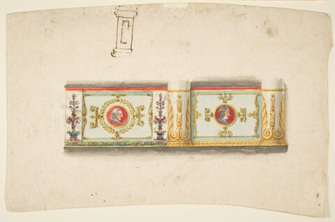 Ornate Decorative Panel Design Sketch