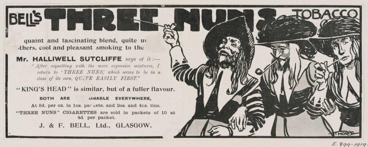 Vintage Three Nuns Tobacco Advertisement