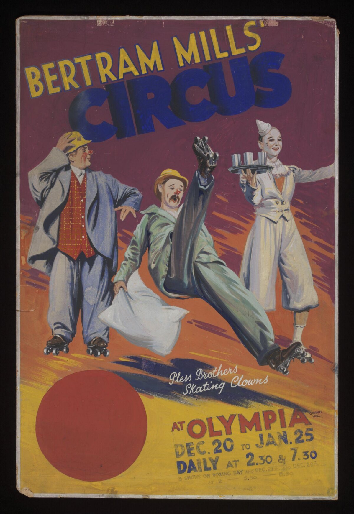 Vintage Bertram Mills Circus Poster