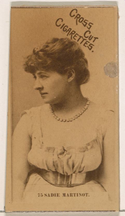 Vintage Cigarette Card of Sadie Martinot