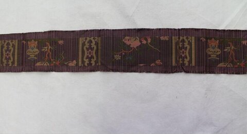 Antique Patterned Woven Textile Strip
