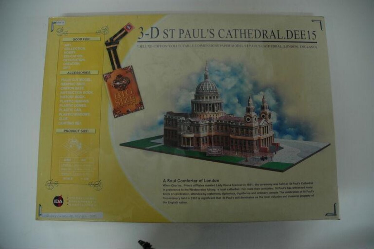 3D St Paul's Cathedral Model Box