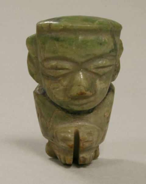 Ancient Green Jade Carved Human Figurine