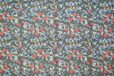 Vintage Floral Print Fabric