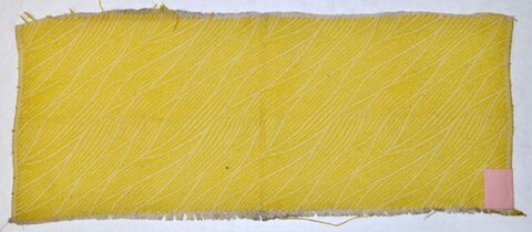 Yellow Textured Fabric Sample