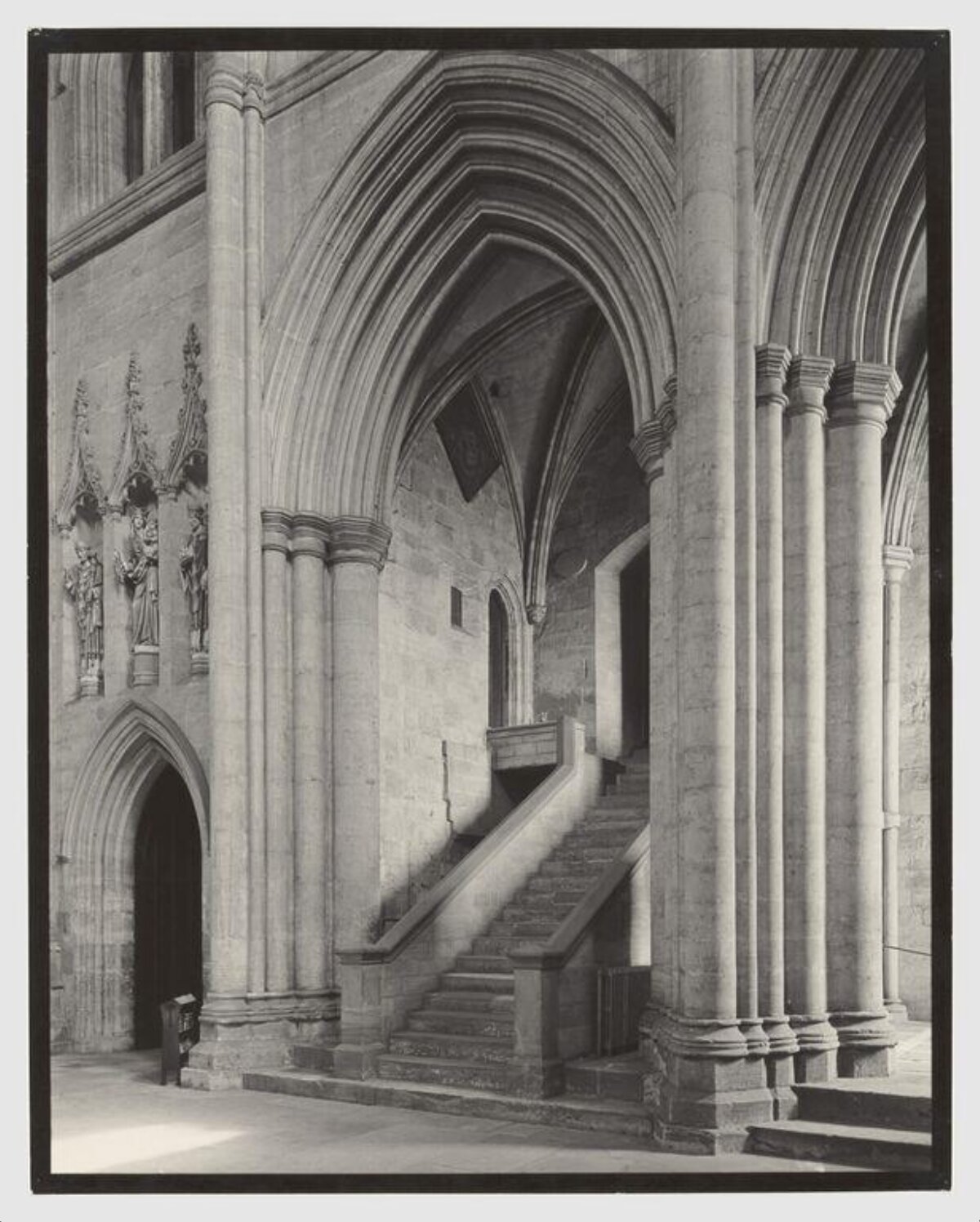 Gothic Cathedral Interior Staircase