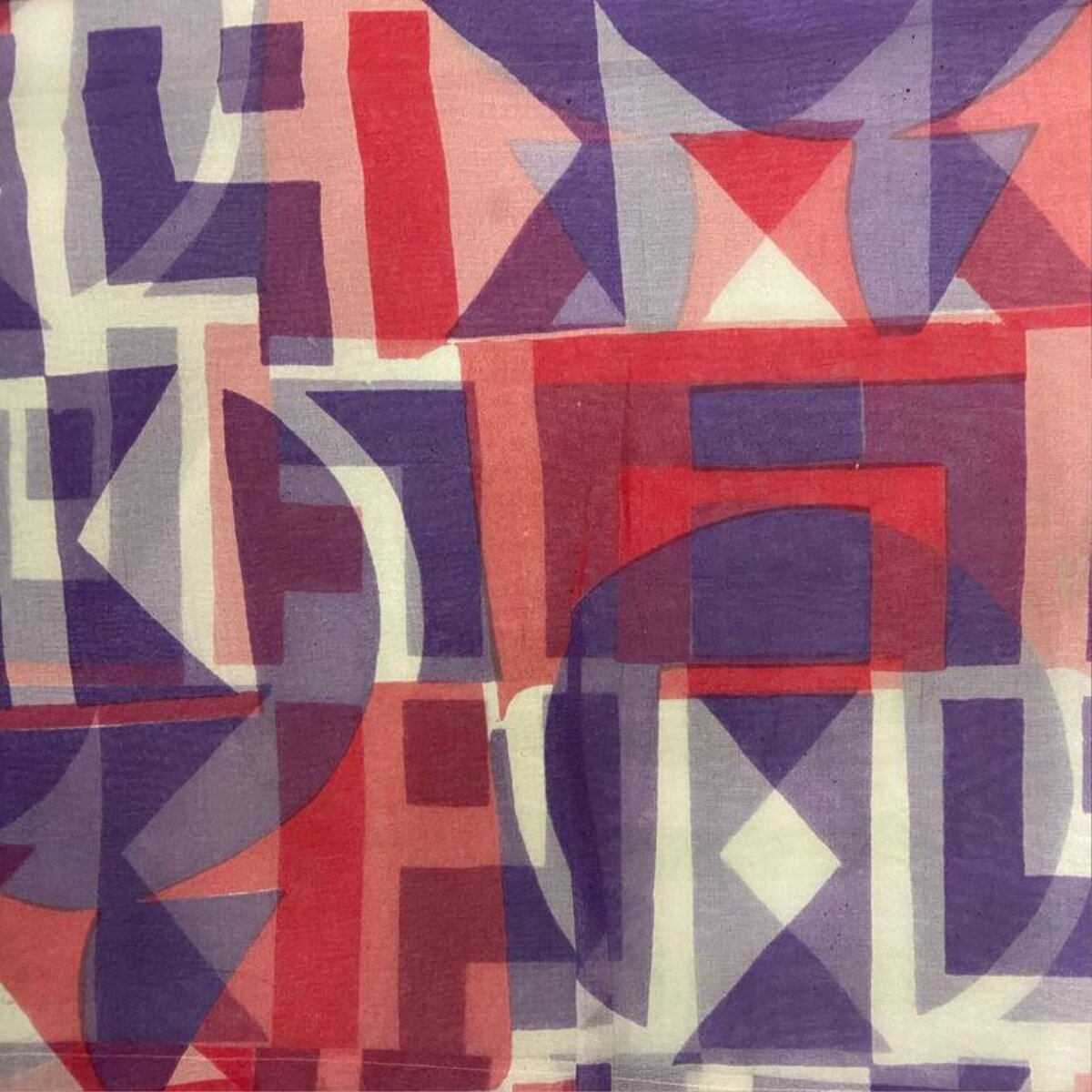 Purple Red Geometric Abstract Pattern
