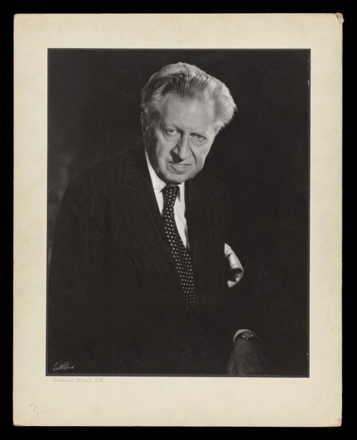 Black and White Portrait of Elderly Gentleman