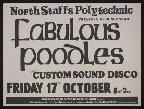 Fabulous Poodles Concert Poster