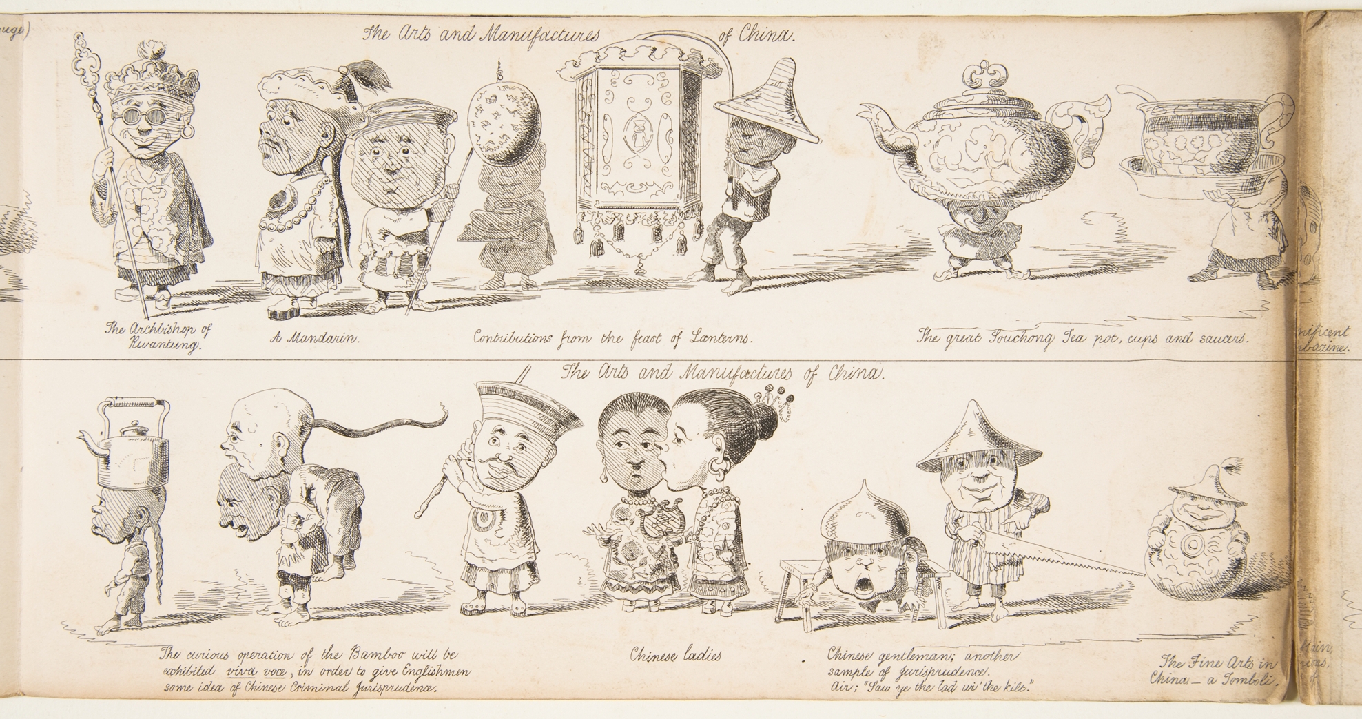 Satirical Cartoon of Chinese Arts