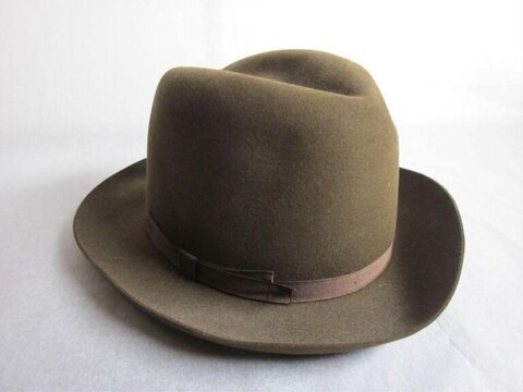 Brown Wool Fedora Hat