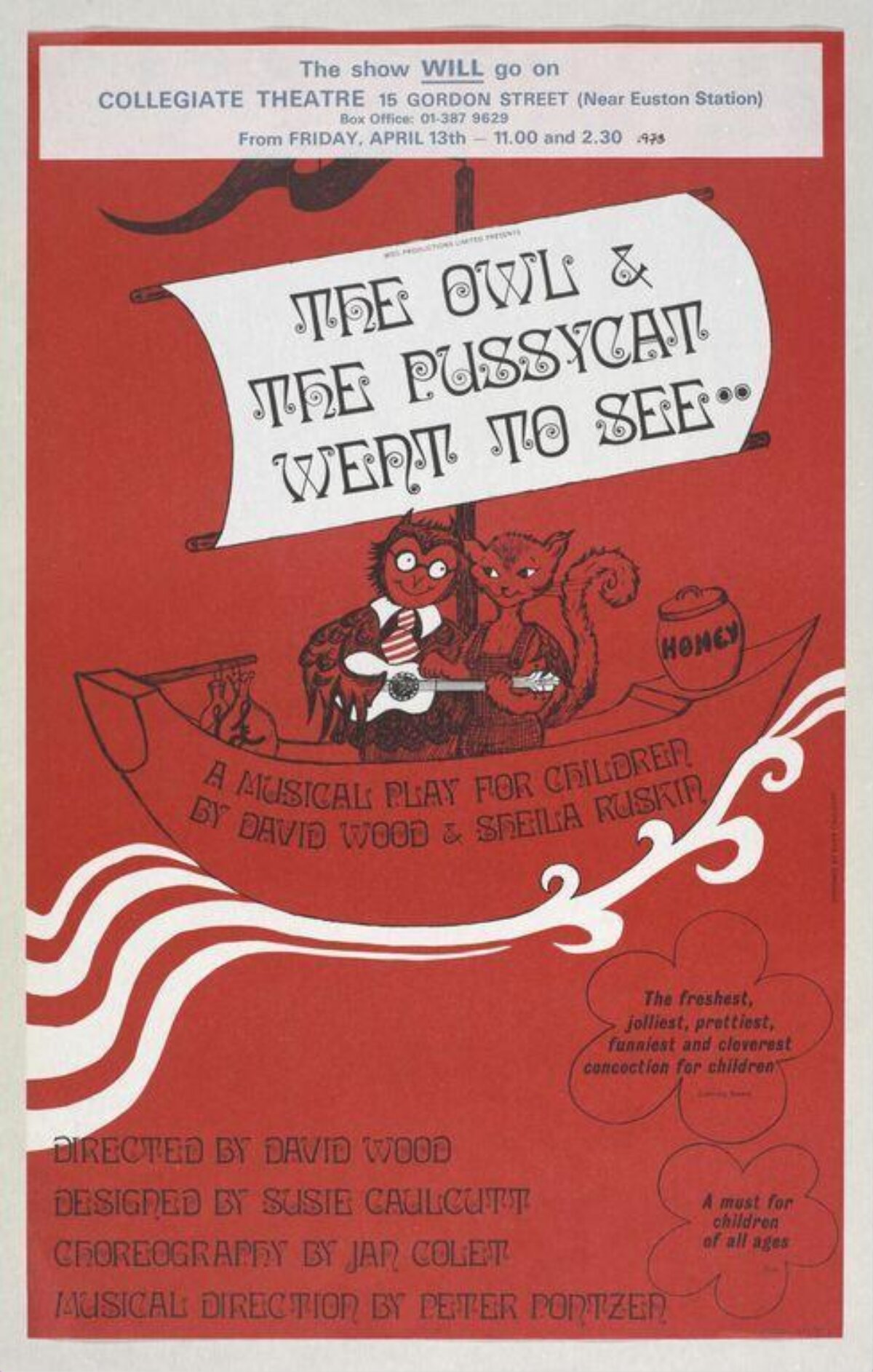 The Owl & Pussycat Play Theater Poster
