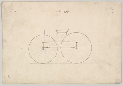 Vintage Carriage Design Drawing