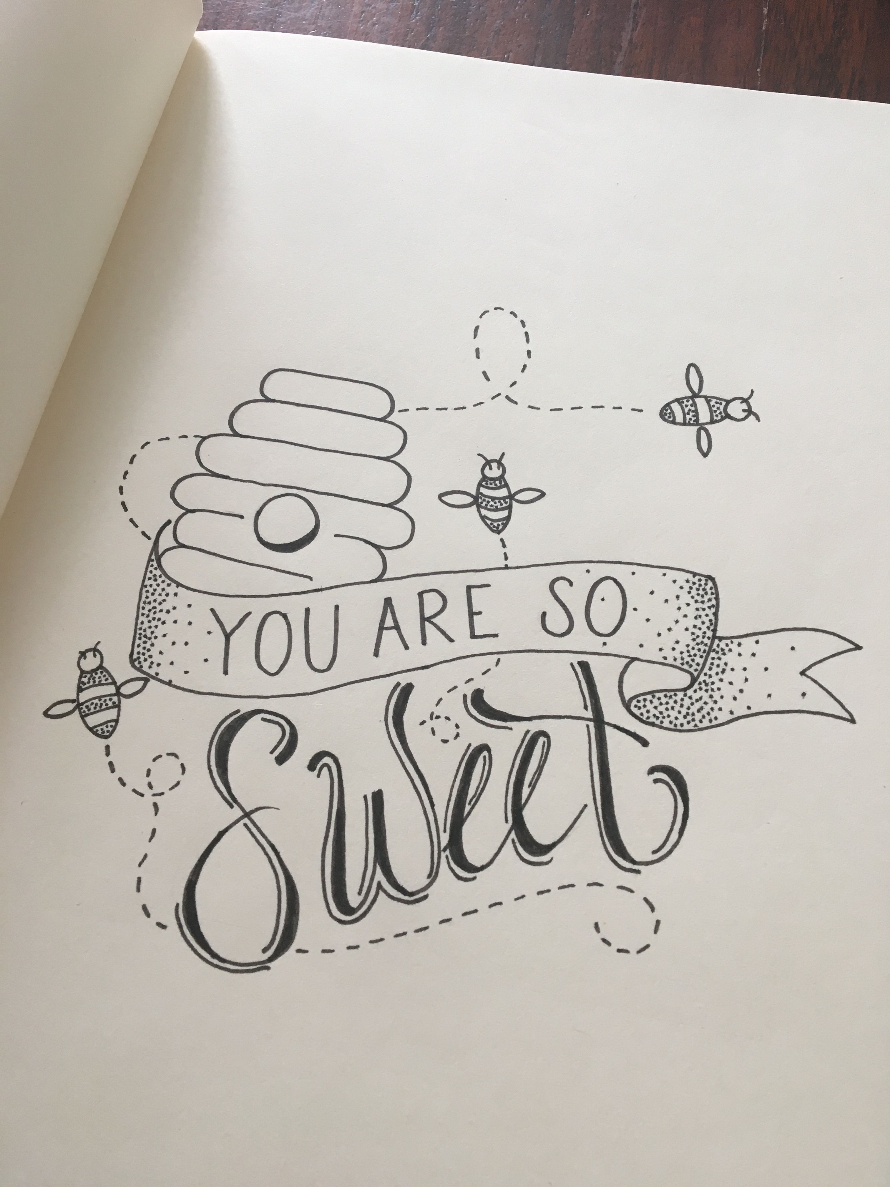 Hand Drawn You Are So Sweet Art