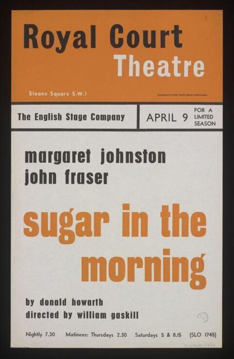 Royal Court Sugar in the Morning Play Poster