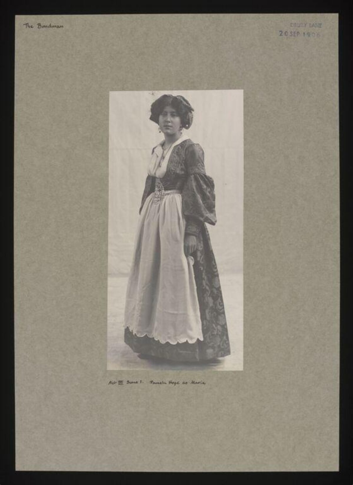 1906 Portrait of Pamela Hope as Maria