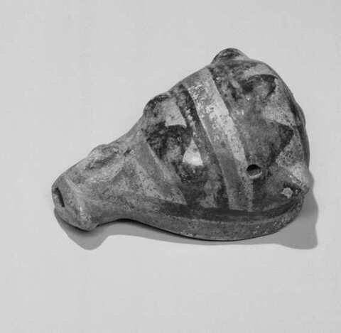 Ancient Pottery Animal Head Artifact