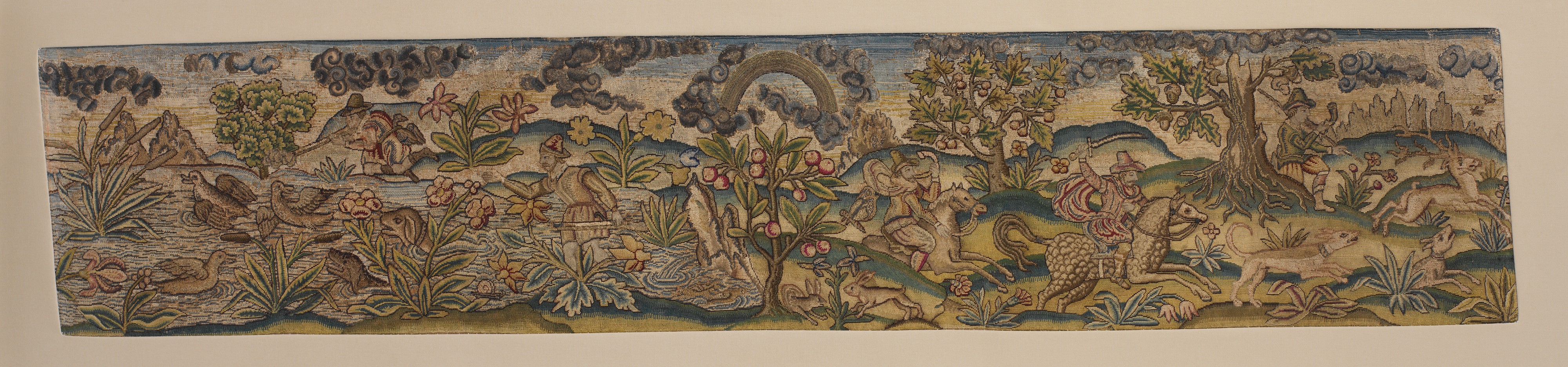 Medieval Hunting Scene Tapestry