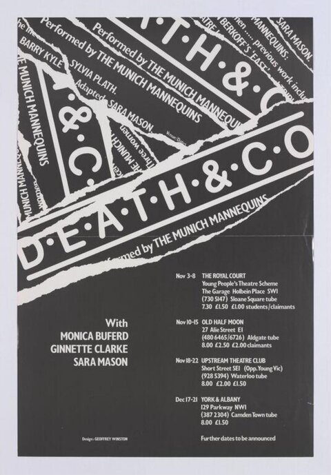 Death & Co Theatre Tour Poster