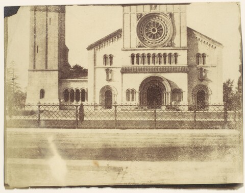Vintage Photo of Church Facade