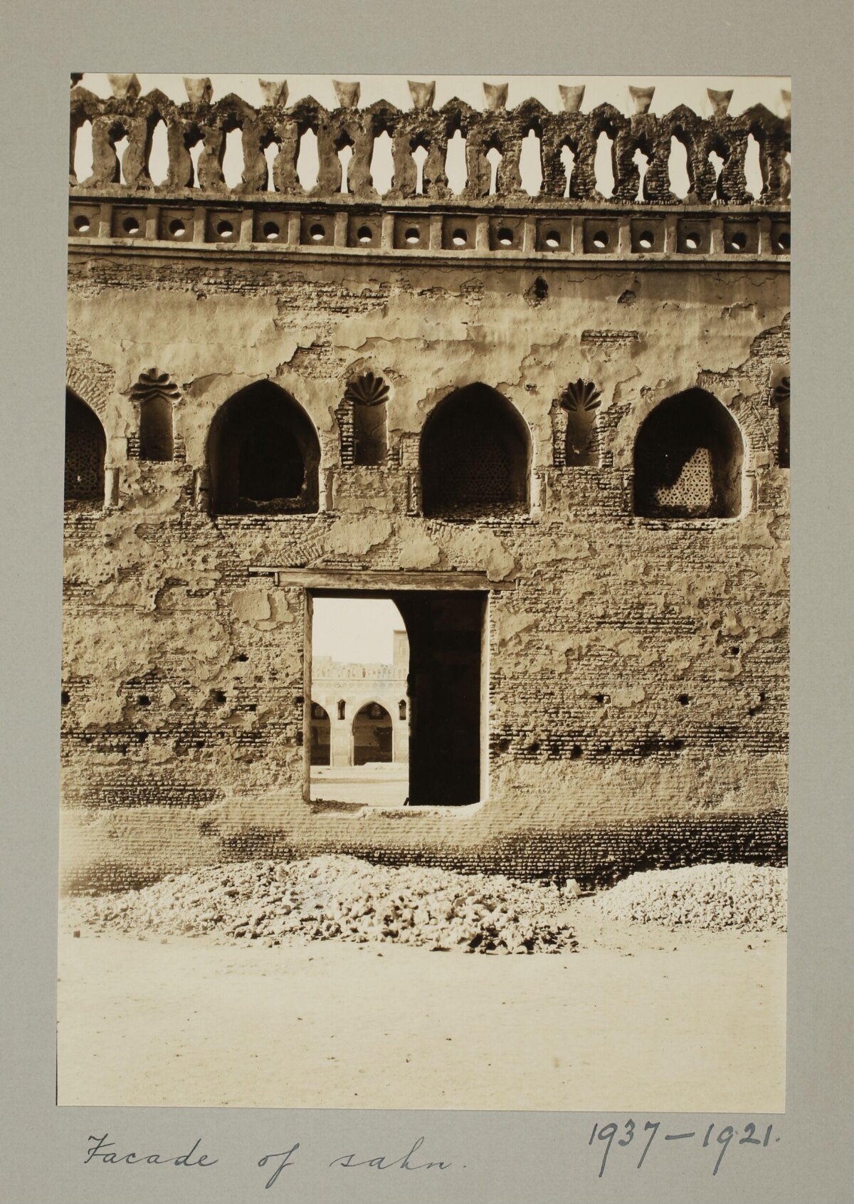 Vintage Facade of Sahn Ruins