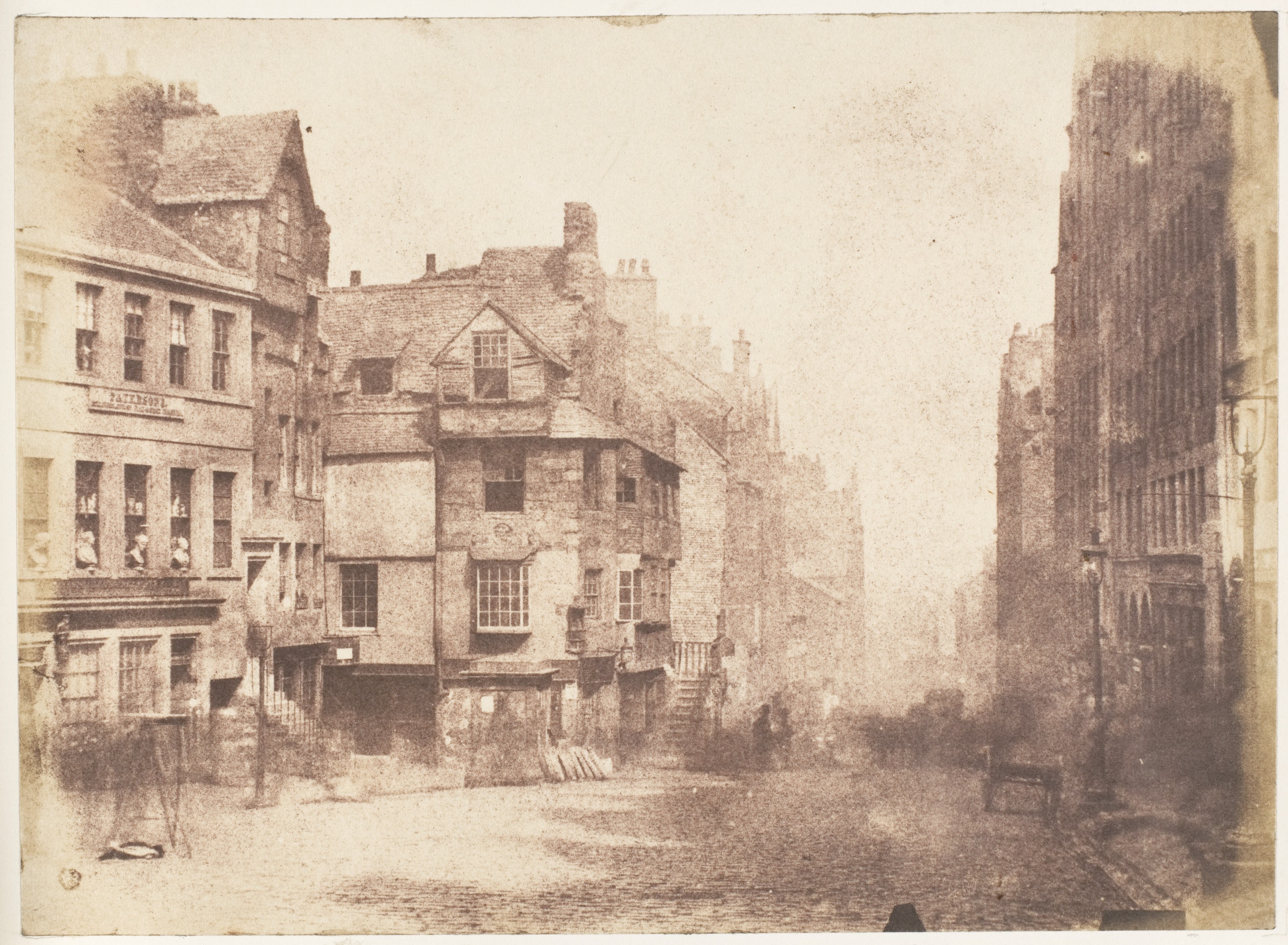 Vintage Old City Street Scene