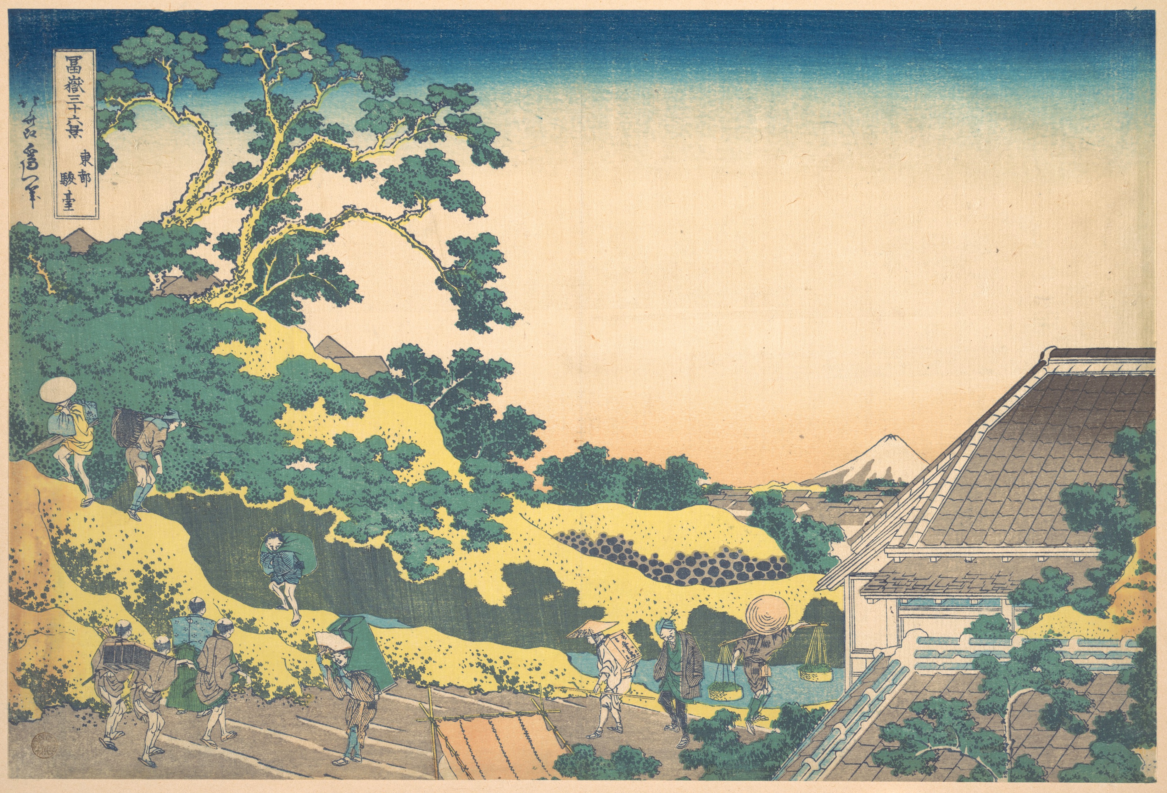 Ukiyo-e Mount Fuji Landscape