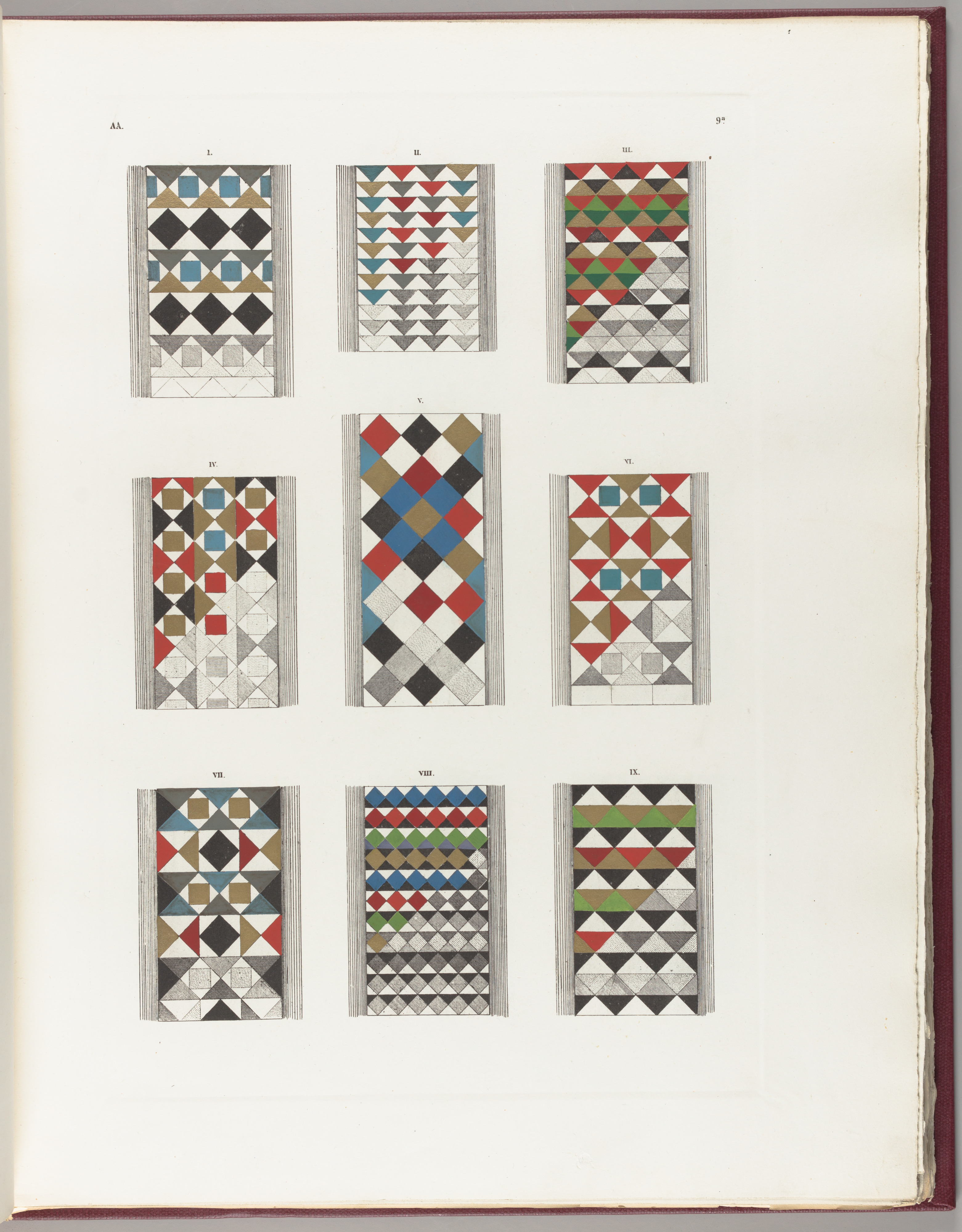 Nine Geometric Pattern Design Samples