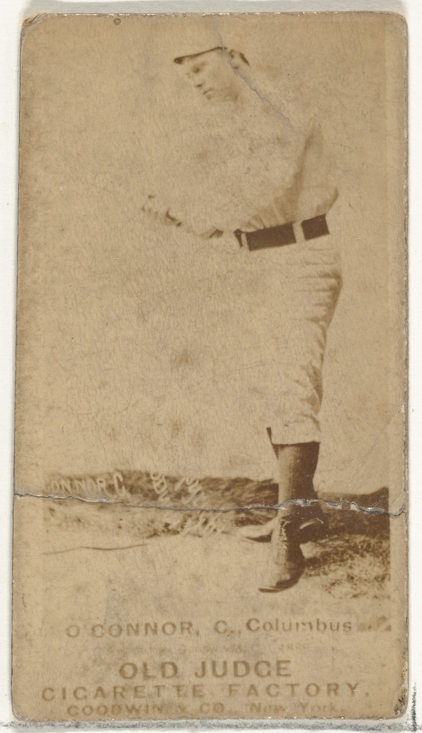 Vintage Old Judge Baseball Cigarette Card