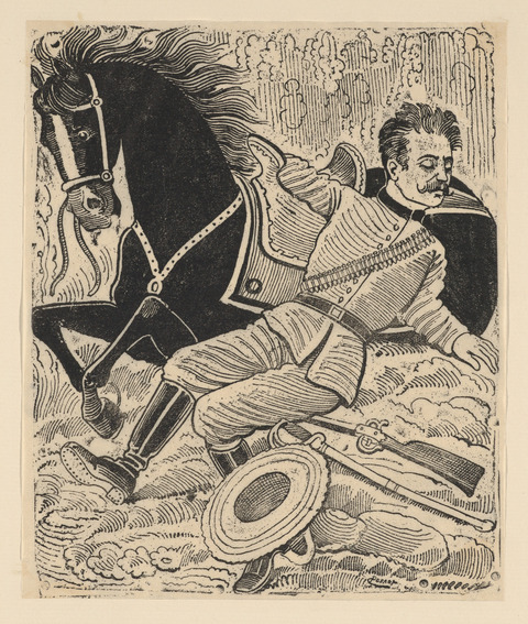 Fallen Soldier Beside His Horse
