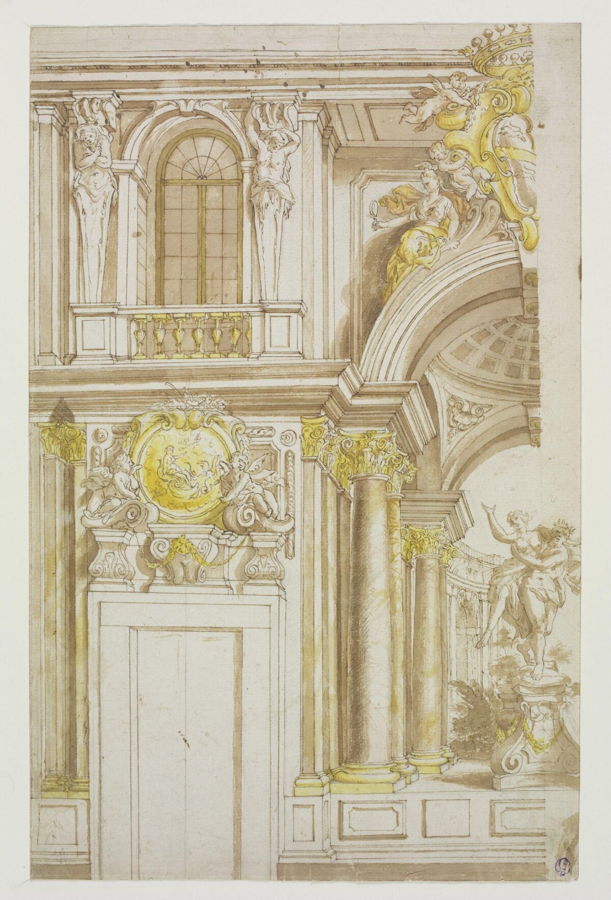 Baroque Interior Architectural Sketch