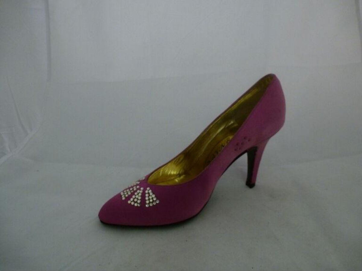 Pink Rhinestone High Heel Shoe