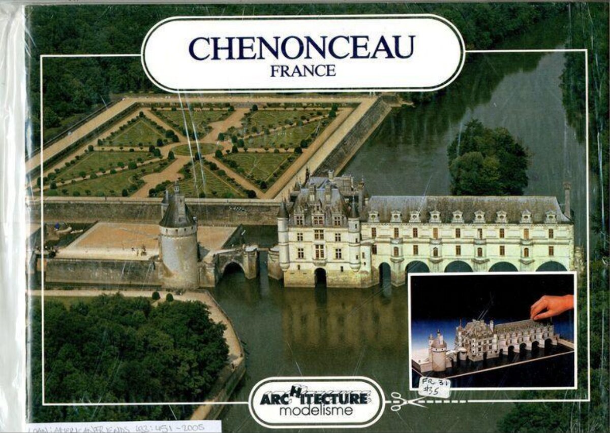 Chenonceau Castle Model Kit Packaging