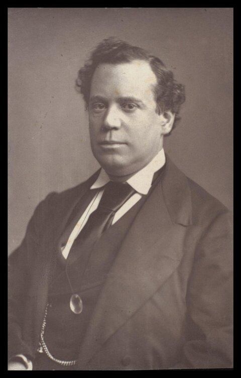 Vintage Bust Portrait of 19th Century Gentleman