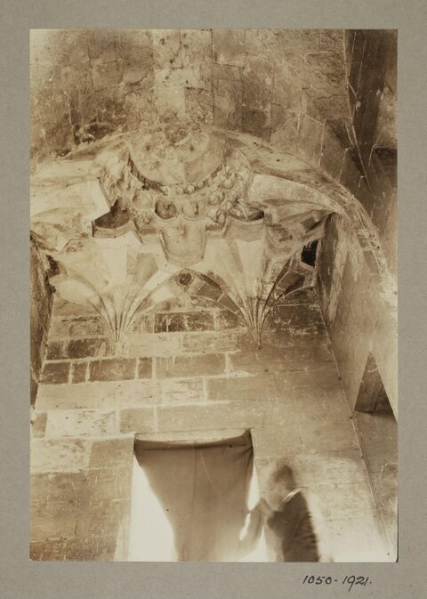 Vintage Carved Stone Vault Detail