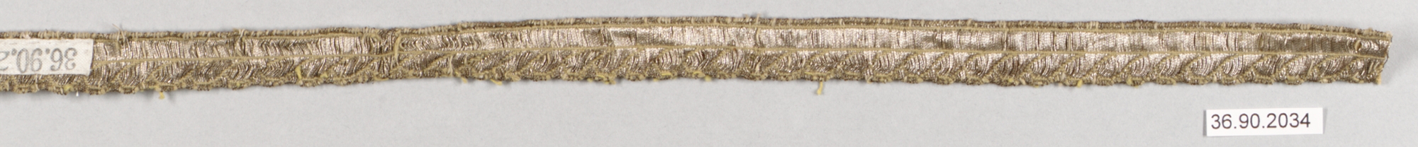 Museum Cataloged Metallic Textile Trim
