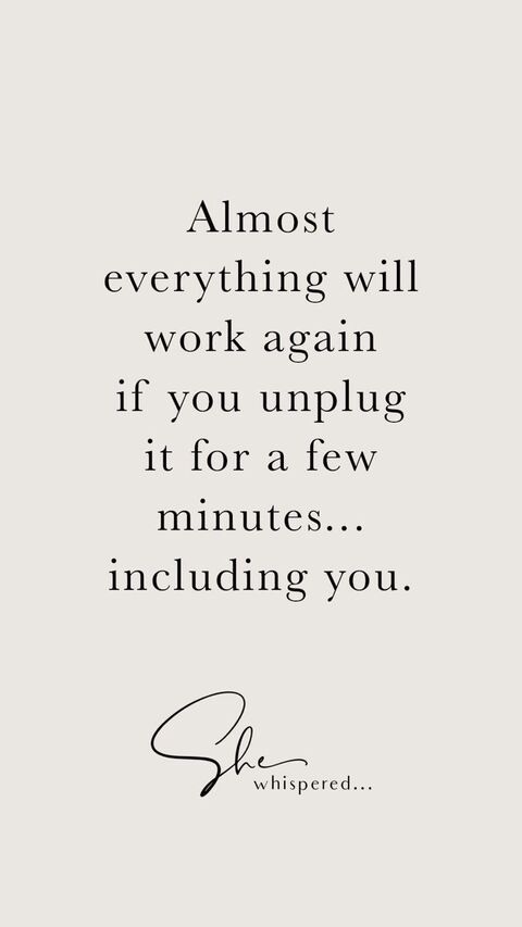 Motivational Quote About Unplugging