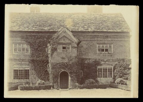 Vintage Photo of Brick Country House